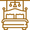 Custom luxury suite at RamsHorn Lodge featuring modern furnishings, warm lighting, and mountain charm, ideal for a comfortable stay in Vail.